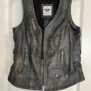 Harley Davidson Womens Leather Riding Vest